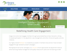 Tablet Screenshot of integraserviceconnect.com